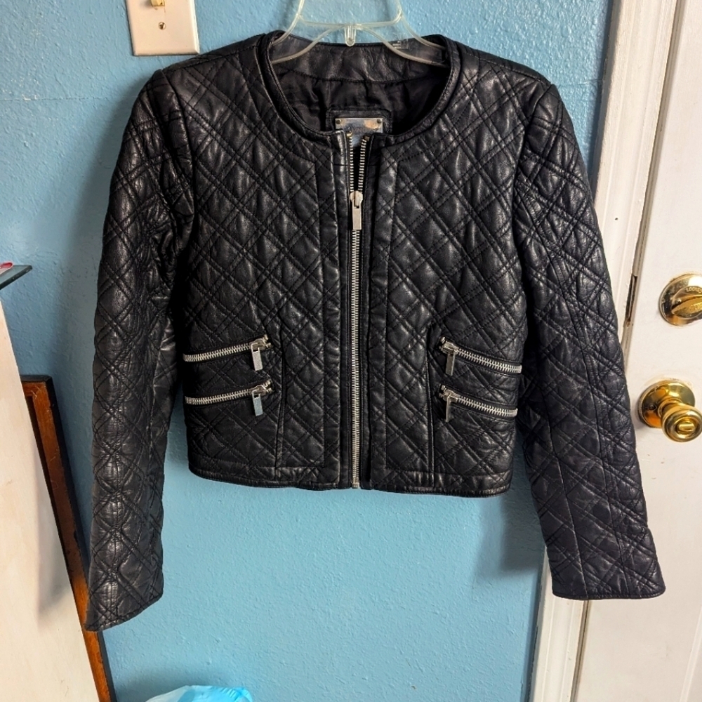 MNG Quilted Black Jacket
